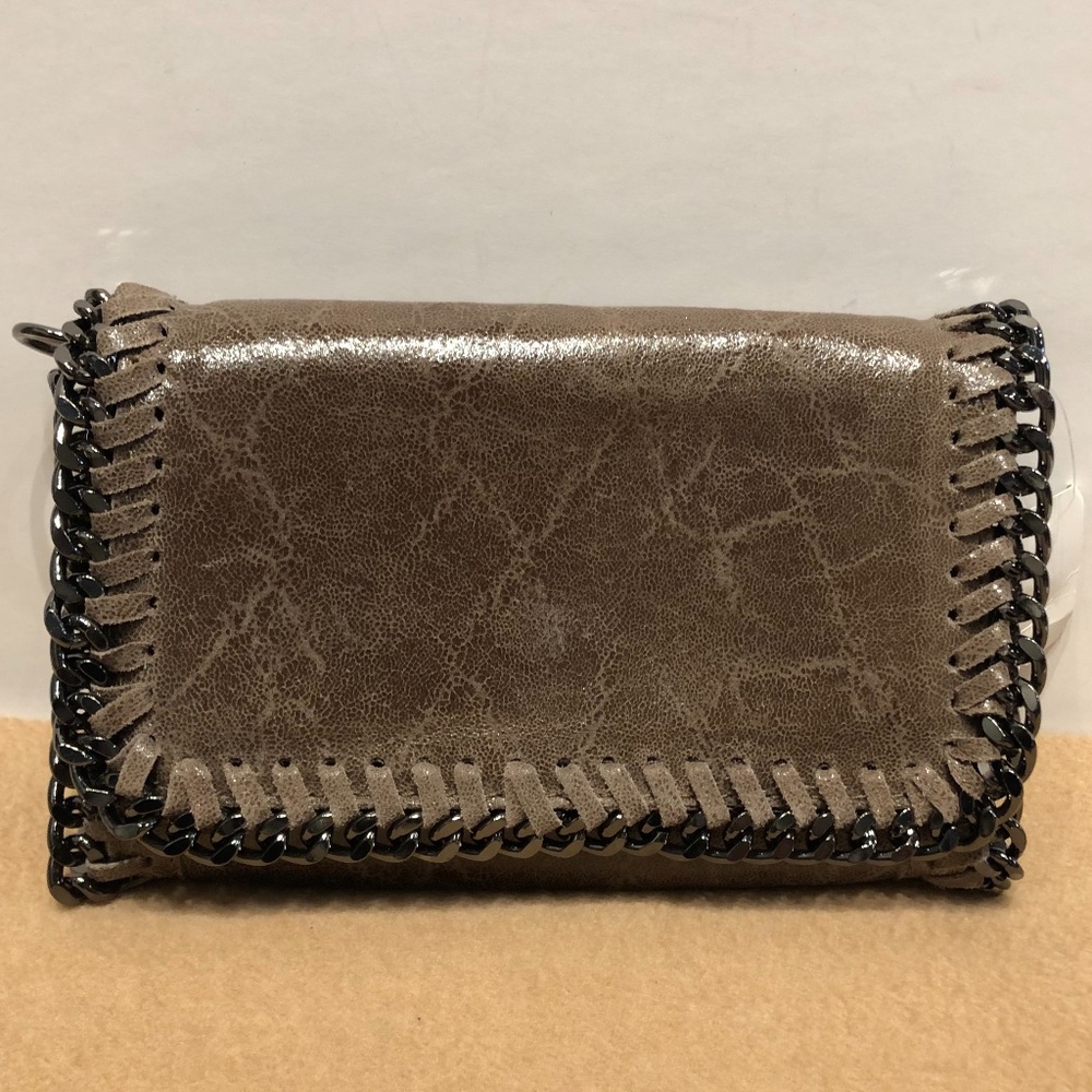 *NWT* Borse in Pelle Cracked Sandy Leather Bag